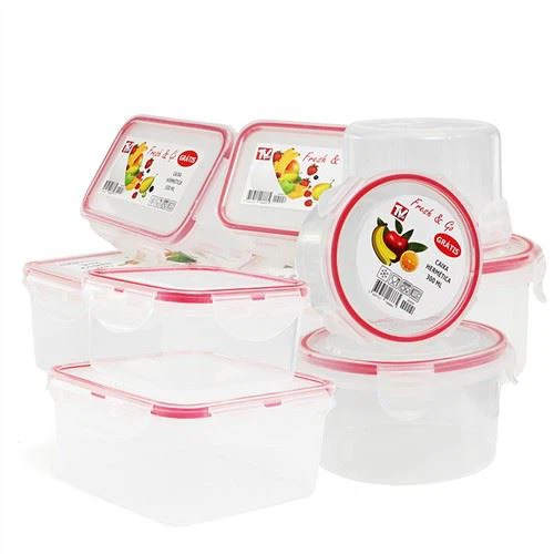 Recipient din plastic pentru alimente ermetic