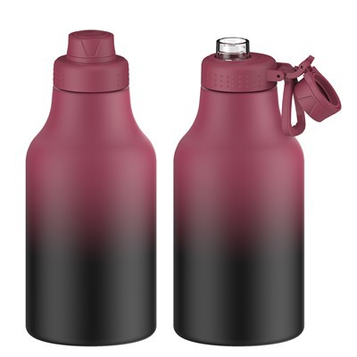 64 oz sticlă de apă metalică