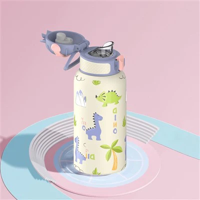 Tumbler din oțel inoxidabil cu perete dublu cu paie